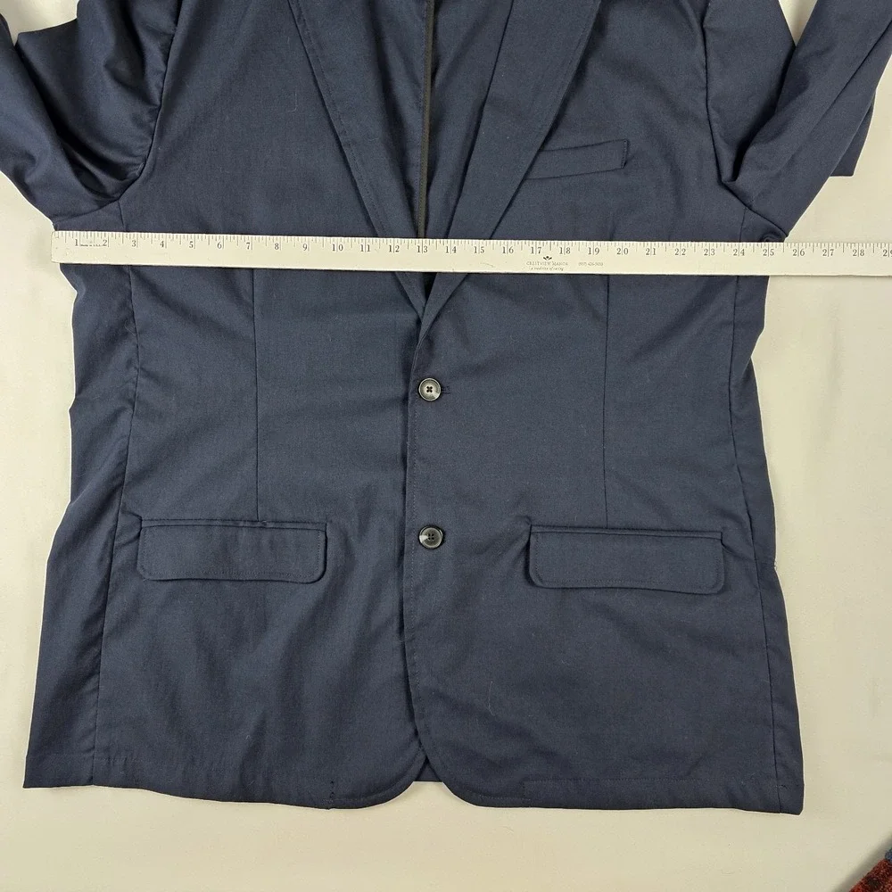 MICHAEL KORS Cotton Blazer Navy Blue Sport‎ Coat 46R